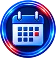 Calendar icon with glowing